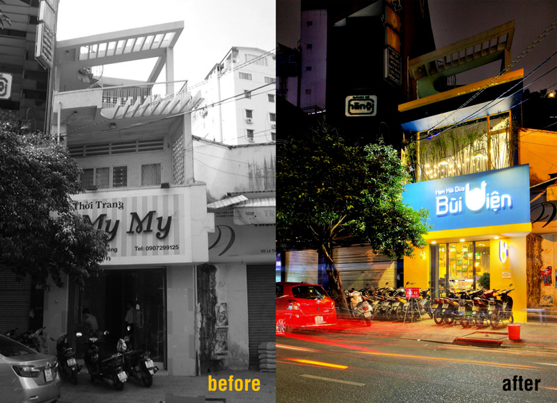 Before & After - An Ice Cream Shop In Ho Chi Minh City