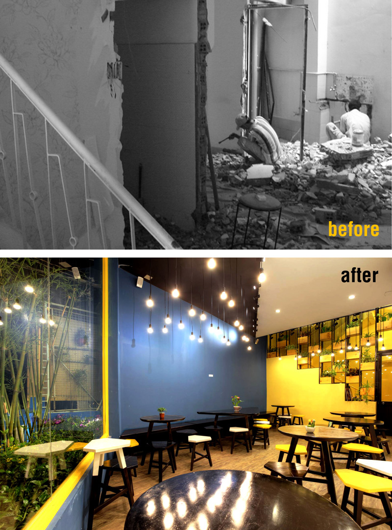 Before & After - An Ice Cream Shop In Ho Chi Minh City