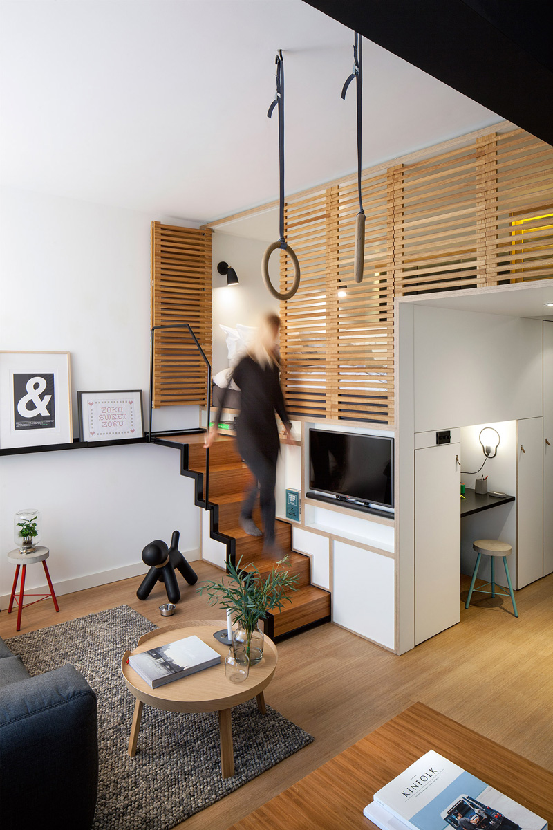 concrete Designs Compact Loft With Hidden Features For New Hotel Brand Zoku