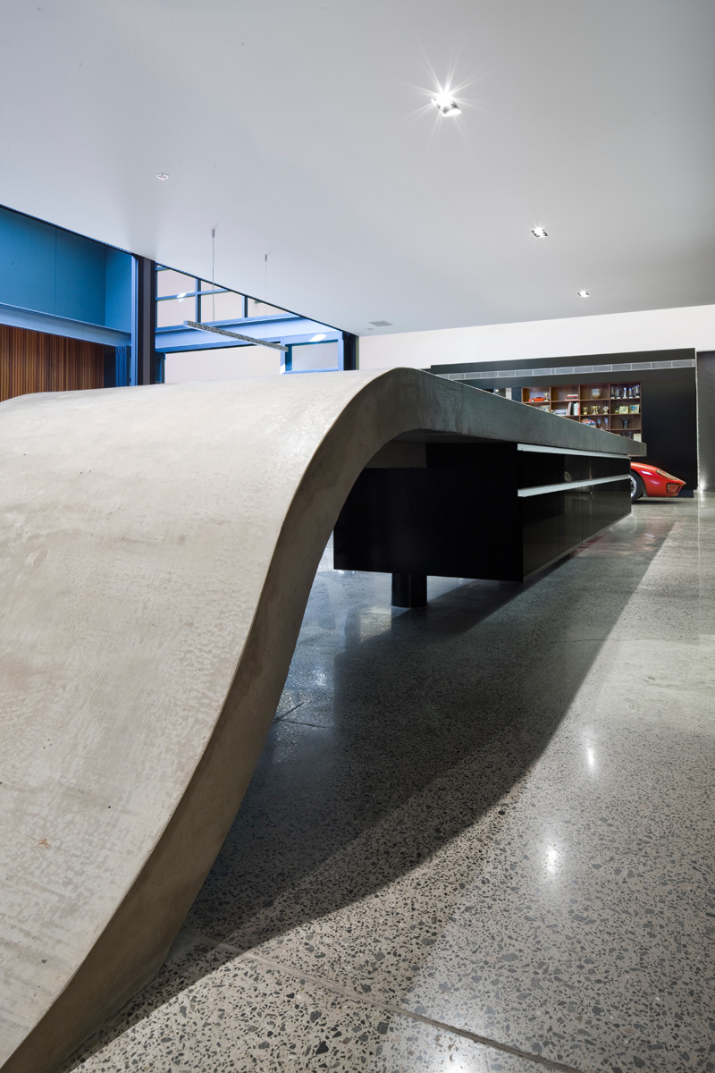 Design Detail: Concrete Kitchen Countertop By Corben Architects
