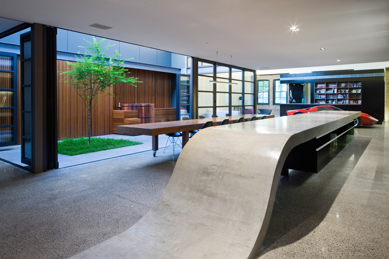 Design Detail: Concrete Kitchen Countertop By Corben Architects