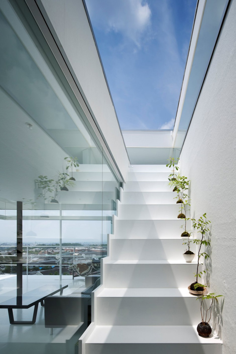 Contemporary White Stairs