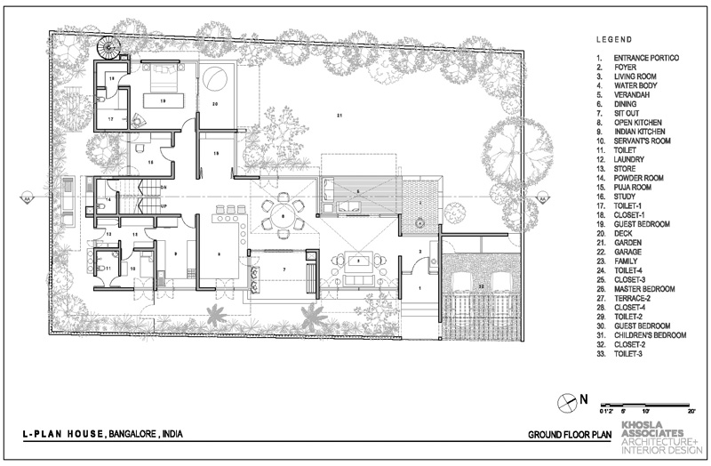 L-Plan House By Khosla Associates