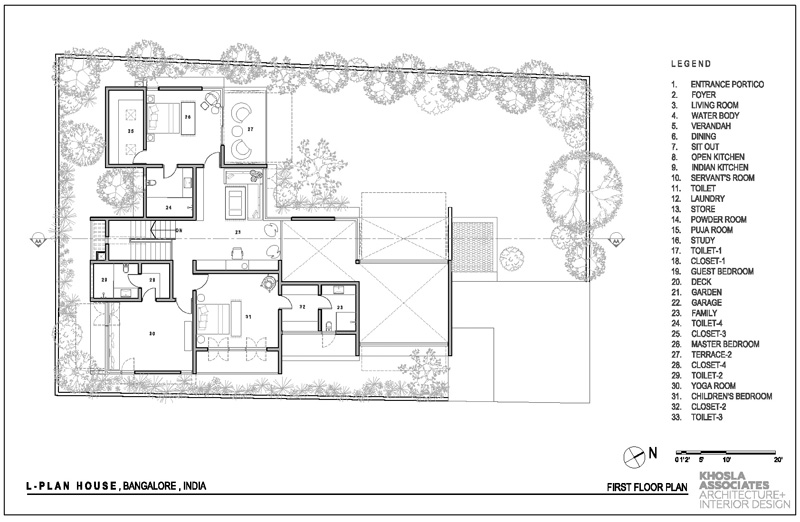 L-Plan House By Khosla Associates