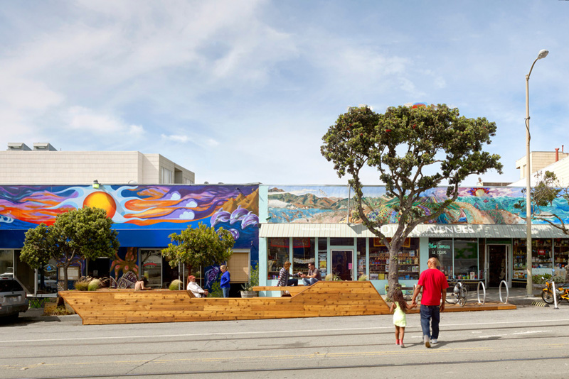 Sunset Parklet By INTERSTICE Architects