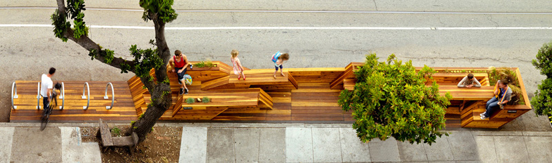 Sunset Parklet By INTERSTICE Architects