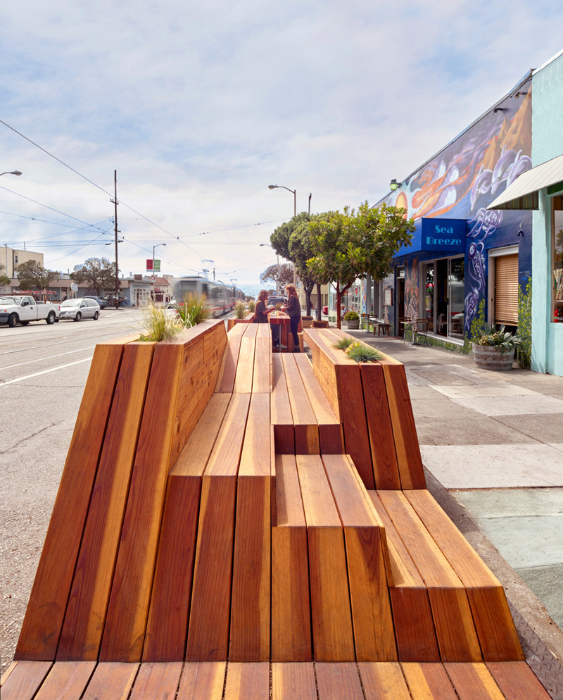 Sunset Parklet By INTERSTICE Architects