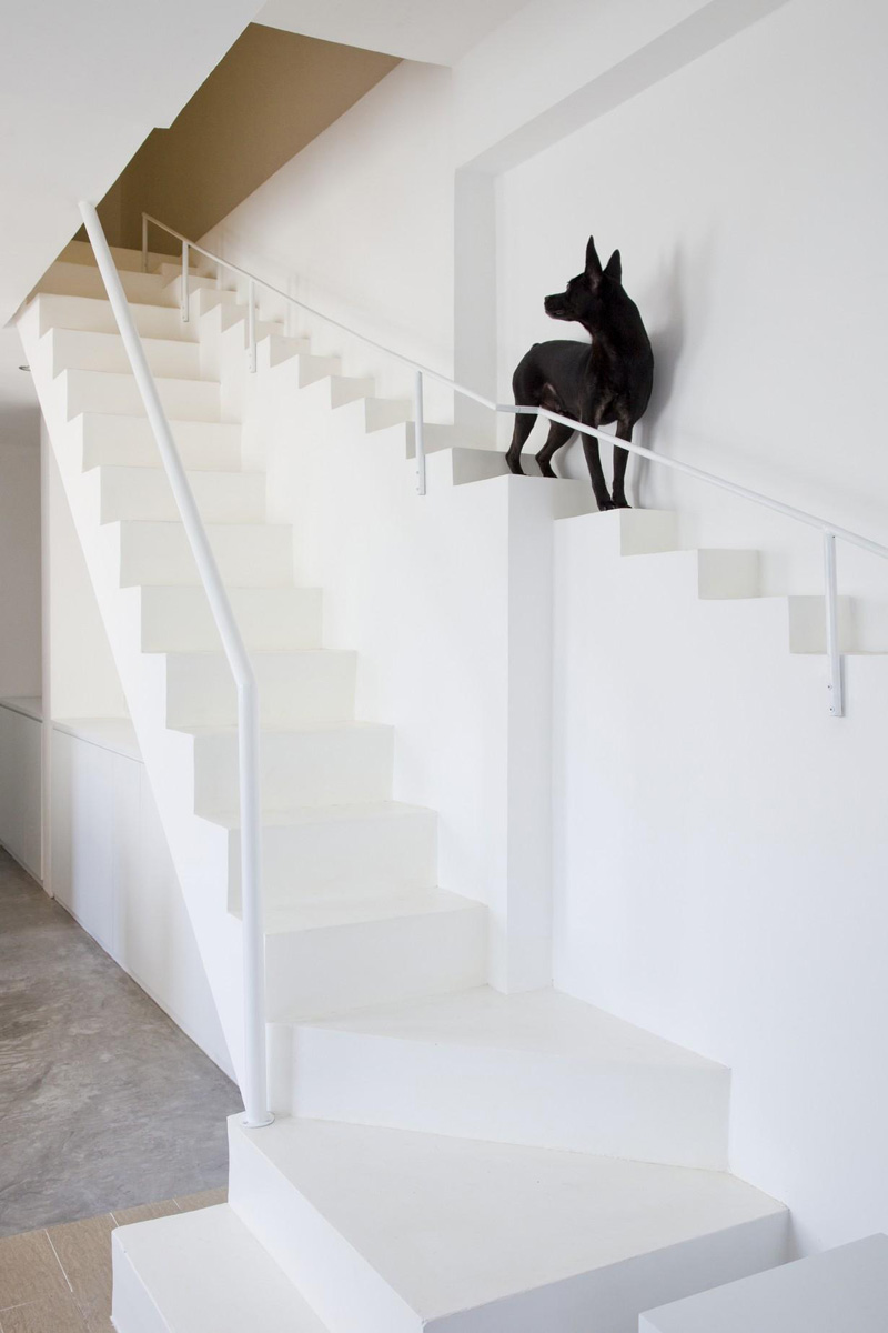 This Home Has Separate Small Stairs For Small Dogs