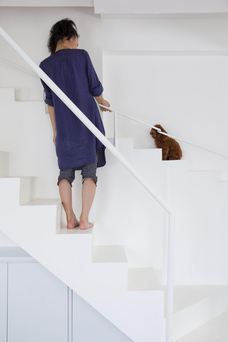 This Home Has Separate Small Stairs For Small Dogs