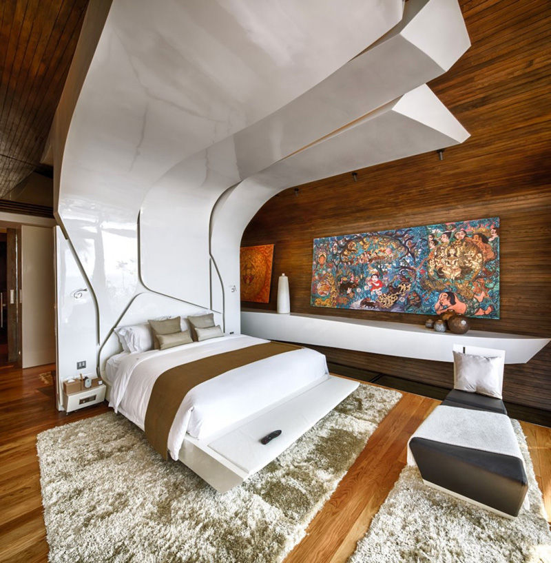 7 Bedrooms That Feature Floor-To-Ceiling Headboards