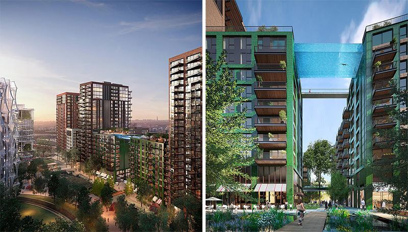 A Glass Bottomed Swimming Pool Will Bridge Two Buildings In London A Glass Bottomed Swimming Pool Will Bridge Two Buildings In London