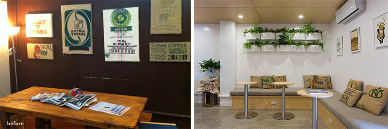 Before & After – Excelso Coffee By Bubble Interiors