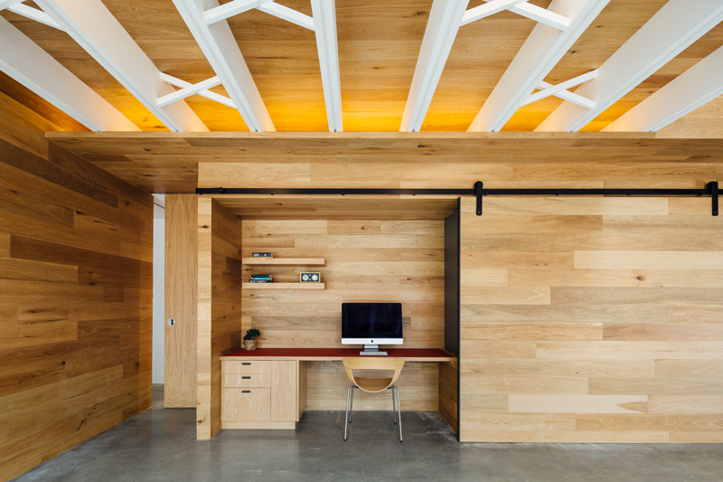 Design Detail: Sliding Door Hides Home Office