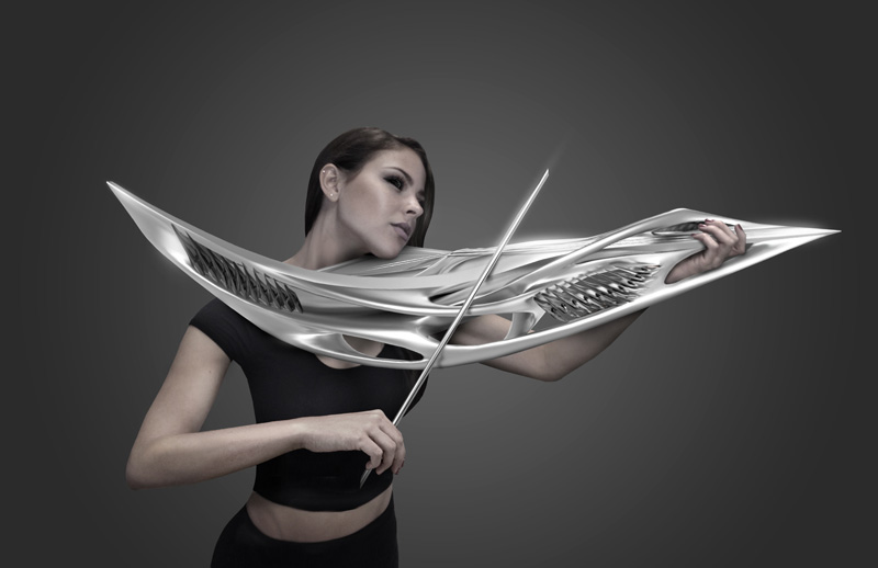 A Futuristic-Looking 3D Printed Violin