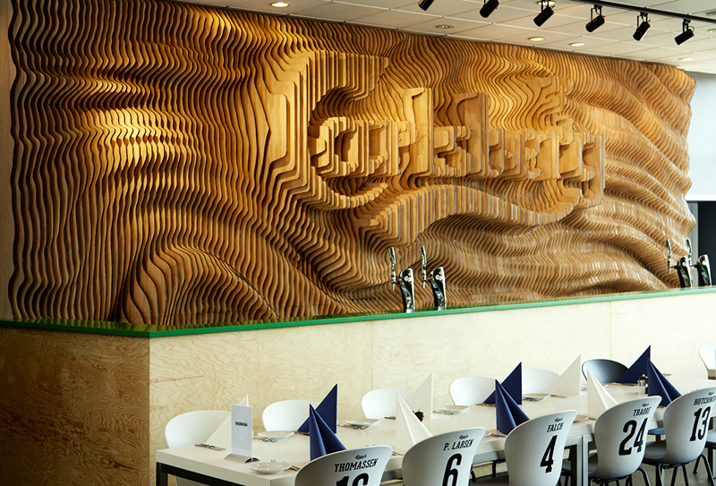 Wonderland Create Wall For Carlsberg Made From 160 Laser Cut Panels