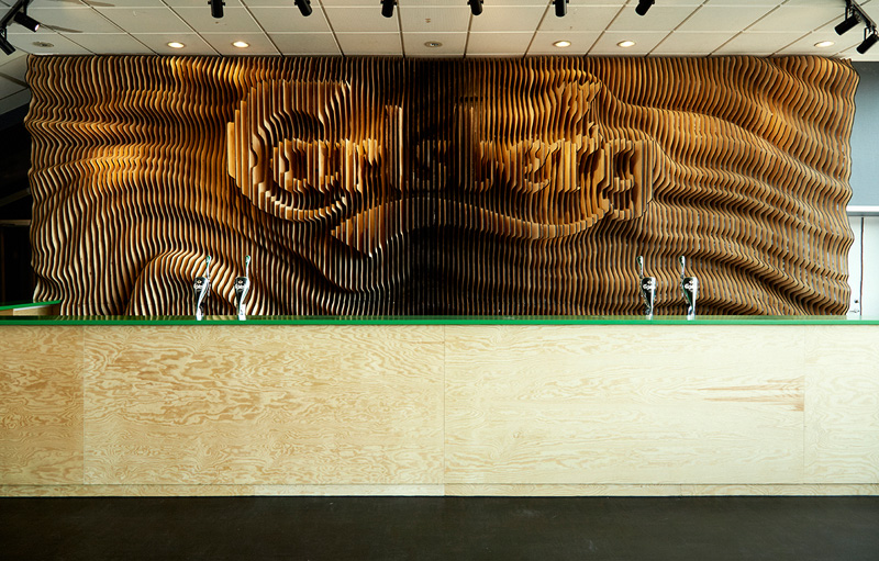 Wonderland Create Wall For Carlsberg Made From 160 Laser Cut Panels