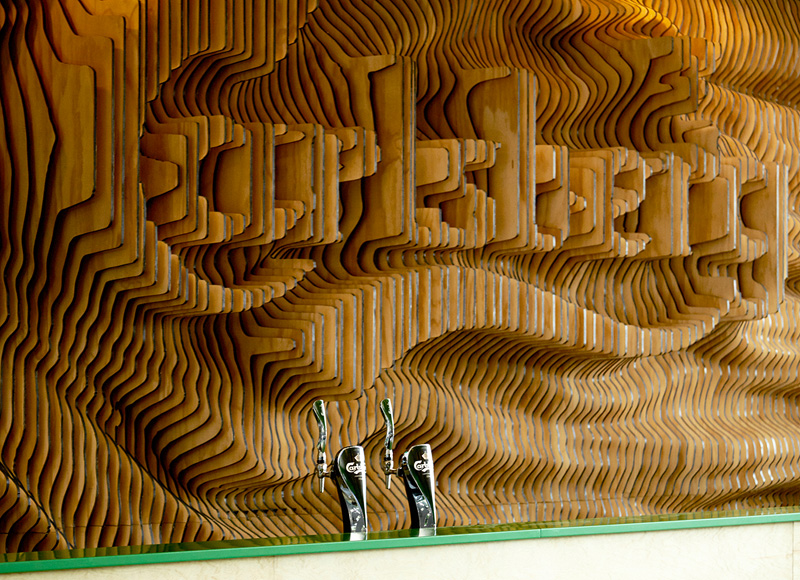 Wonderland Create Wall For Carlsberg Made From 160 Laser Cut Panels