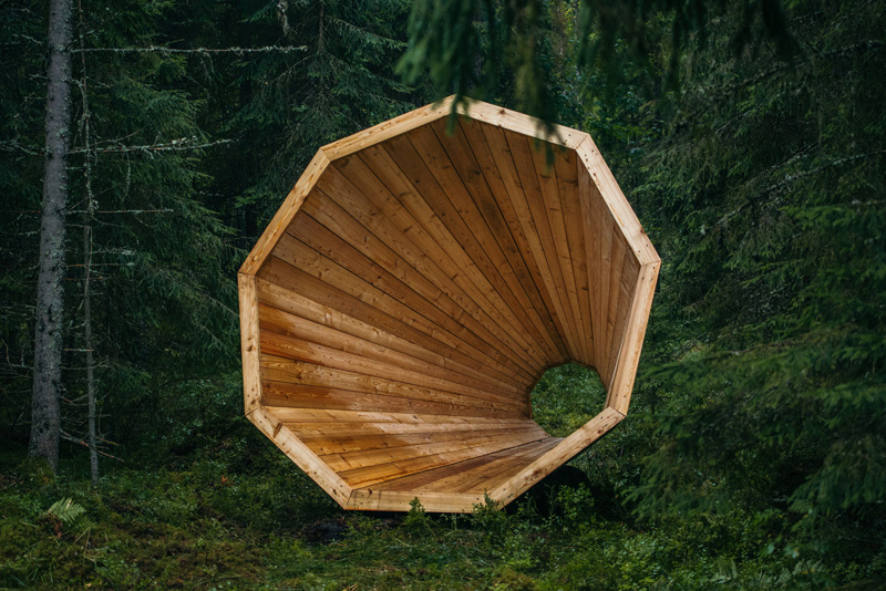 Gigantic Megaphones Have Been Installed In A Forest In Estonia