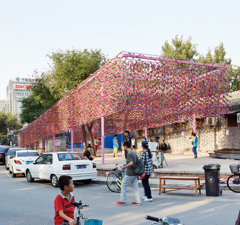 This Pavilion In Beijing Features 15,000 Brightly Colored Shuttlecocks