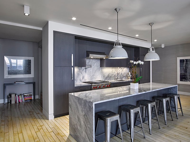 Grey contemporary kitchen