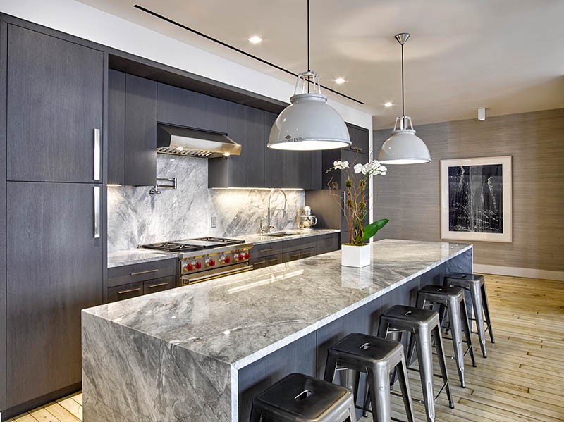 Grey contemporary kitchen