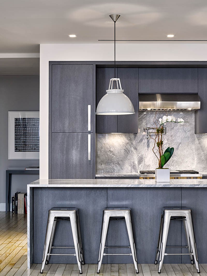 Grey contemporary kitchen