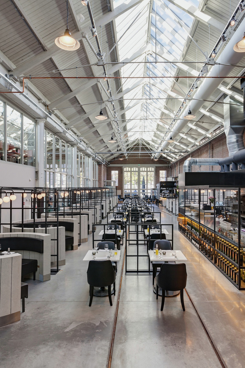 A Former Tram Repair Depot In Amsterdam Was Converted Into A Restaurant