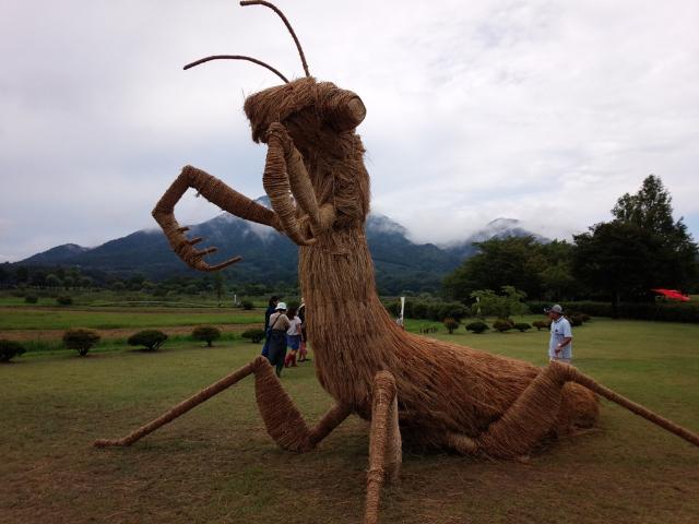 Rice Straw Sculptures In Japan