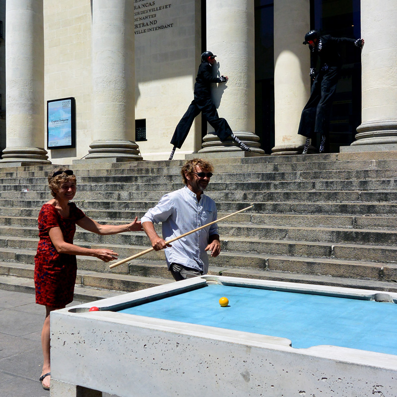 Gwendal Le Bihan Designs Urban Pool Table For Public Games