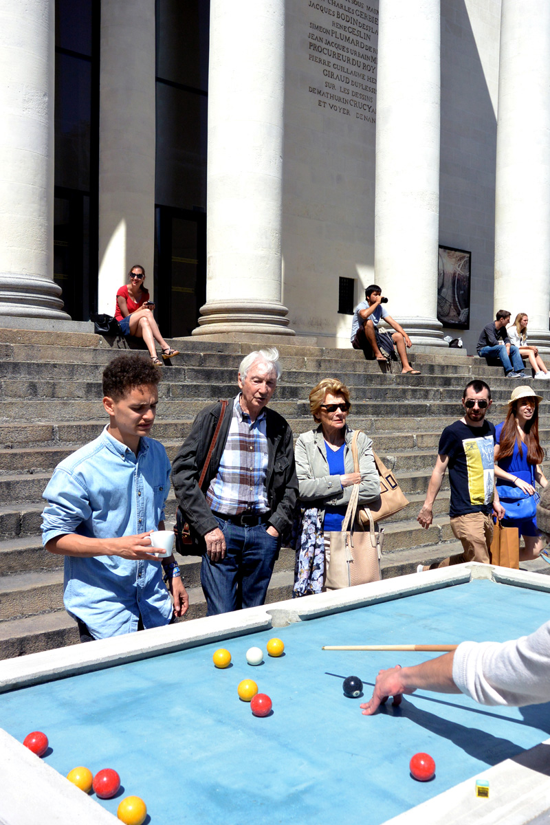 Gwendal Le Bihan Designs Urban Pool Table For Public Games