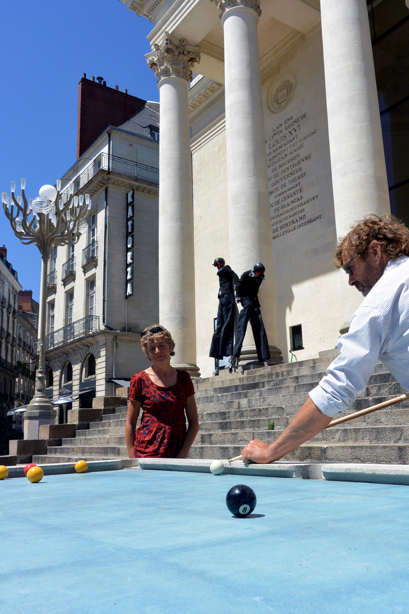 Gwendal Le Bihan Designs Urban Pool Table For Public Games