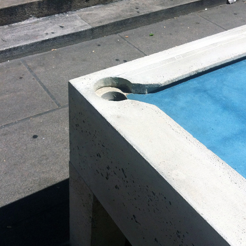 Gwendal Le Bihan Designs Urban Pool Table For Public Games