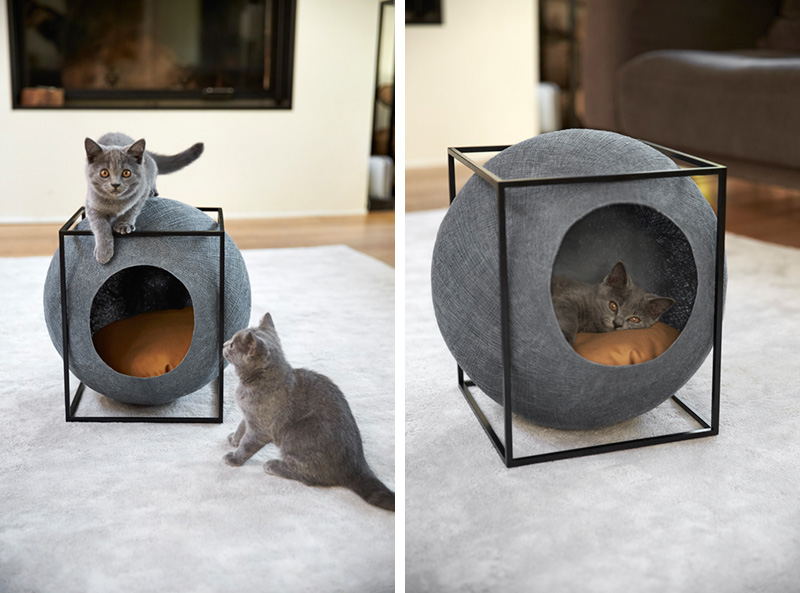 These Cat Cocoons Look More Like Minimalist Sculptures Than Cat Beds