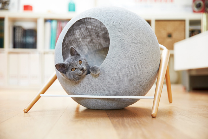 These Cat Cocoons Look More Like Minimalist Sculptures Than Cat Beds