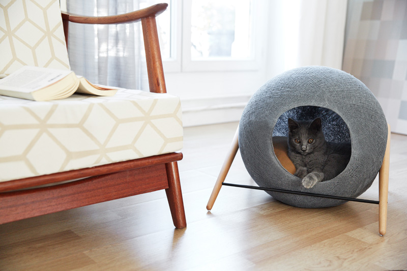 These Cat Cocoons Look More Like Minimalist Sculptures Than Cat Beds