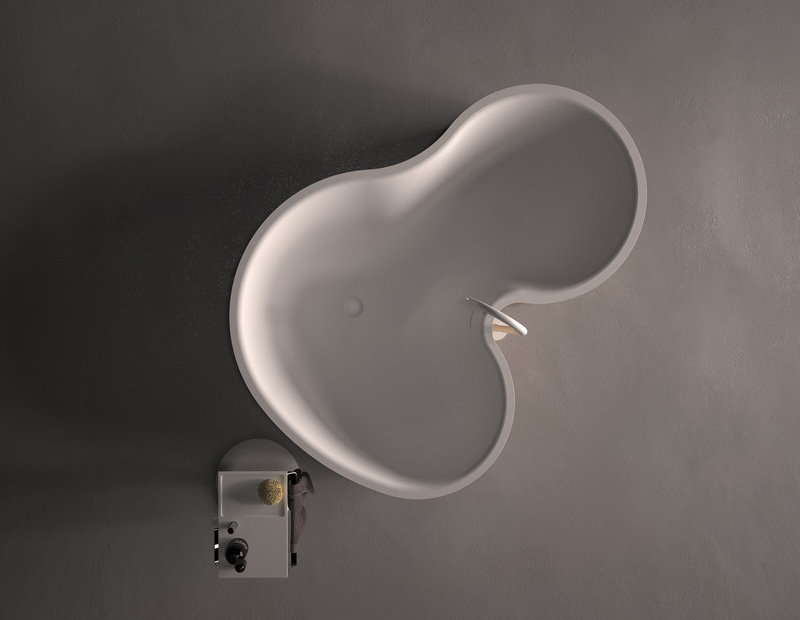 A curvy bathtub by Studio mk27 for Agape