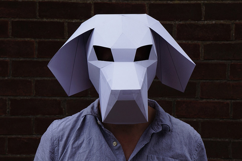 Geometric Halloween Masks By Wintercroft