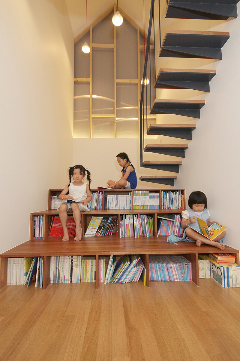 Stairs In A Home In South Korea Designed By mlnp Architects