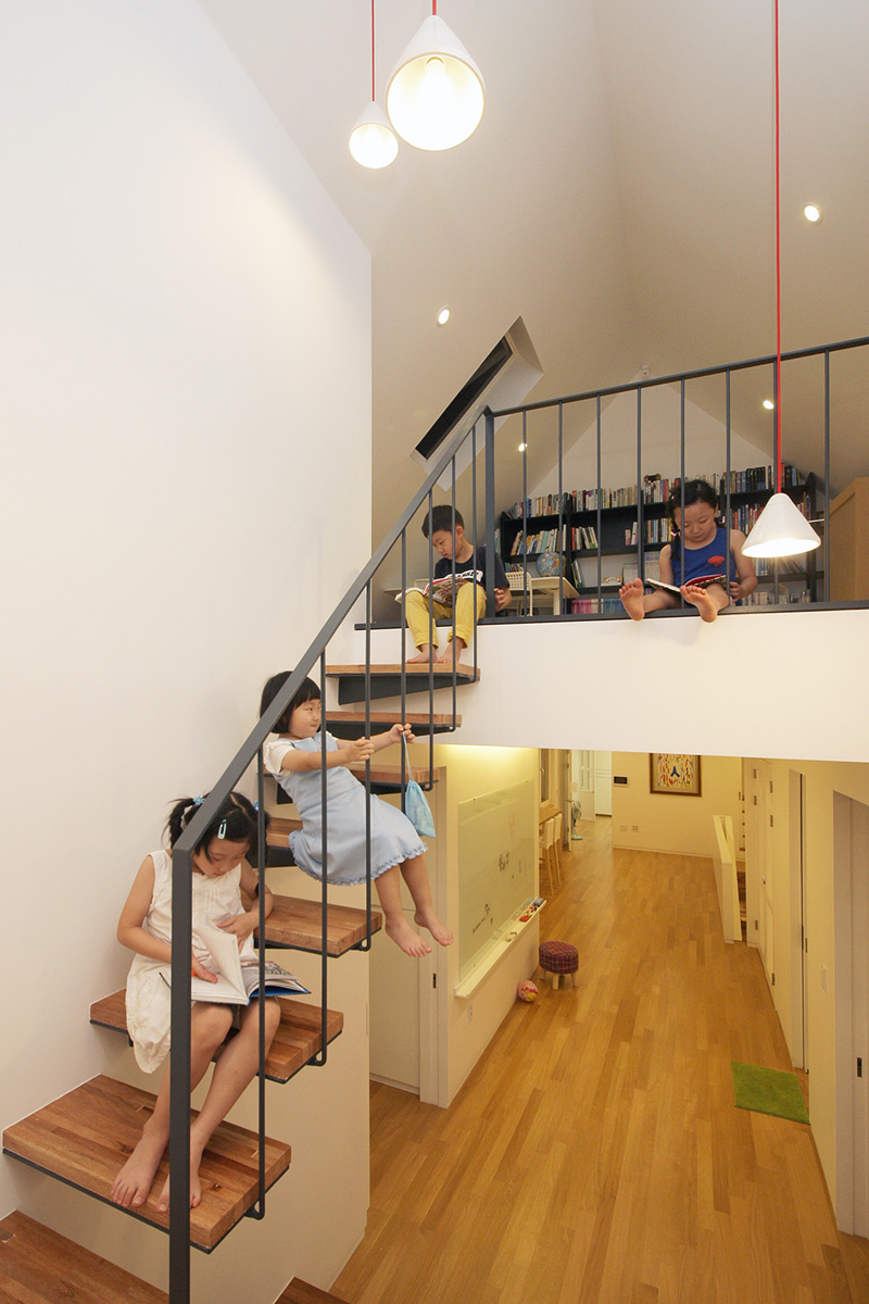 Stairs In A Home In South Korea Designed By mlnp Architects