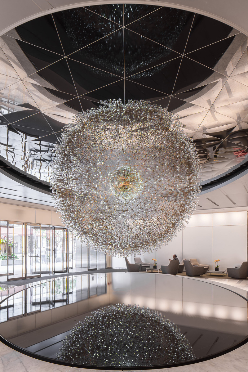 This Sculpture In Chicago Is Made Up Of Over 3,100 Hand Blown Glass Orbs