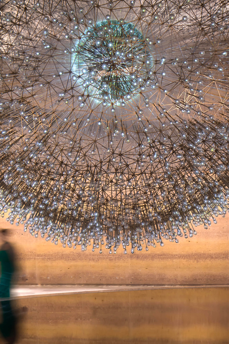 This Sculpture In Chicago Is Made Up Of Over 3,100 Hand Blown Glass Orbs