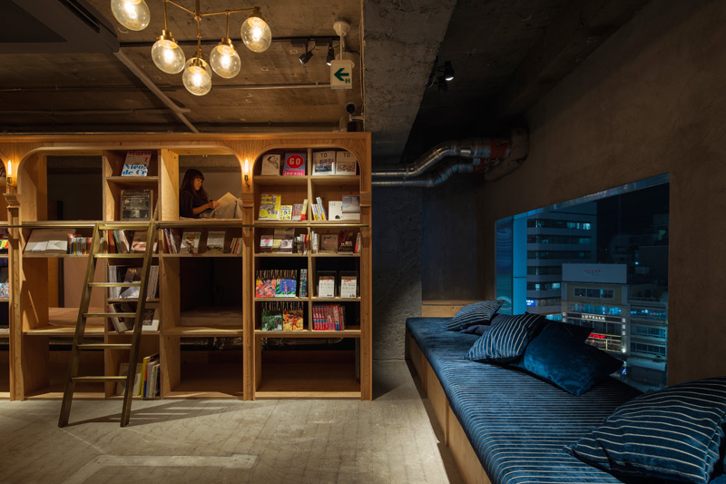 Book and Bed Hostel, Tokyo, designed by Suppose Design Office