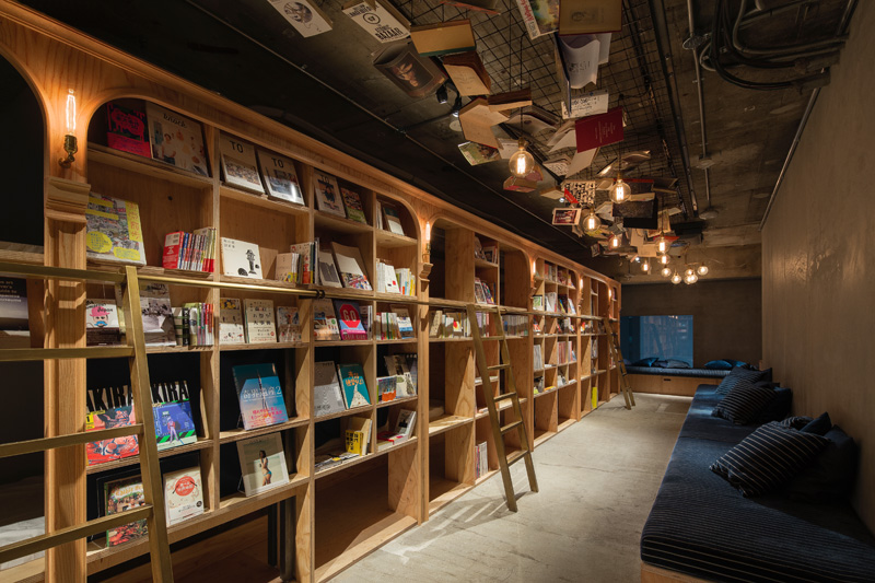 Book and Bed Hostel, Tokyo, designed by Suppose Design Office