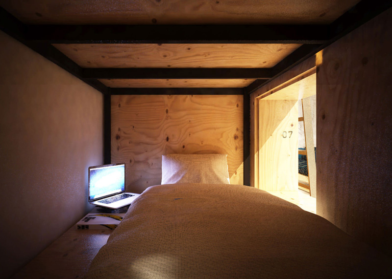 Book and Bed Hostel, Tokyo, designed by Suppose Design Office