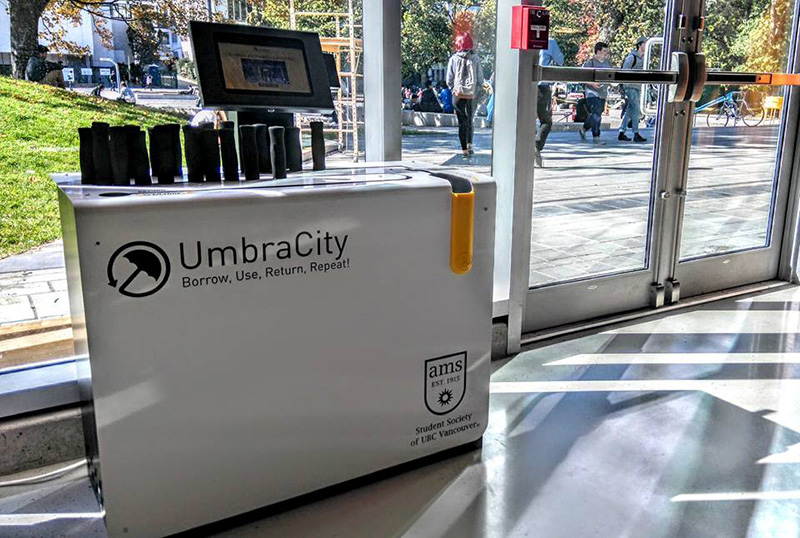 UmbraCity Lets You Borrow An Umbrella For Free At A Vancouver University