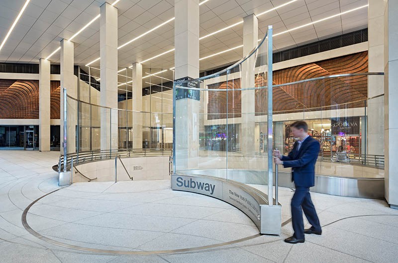 The subway entrance at 560 Lexington in New York