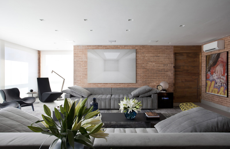 Apartment in Sao Paulo, Brazil, designed by Marcelo Rosset Arquitetura