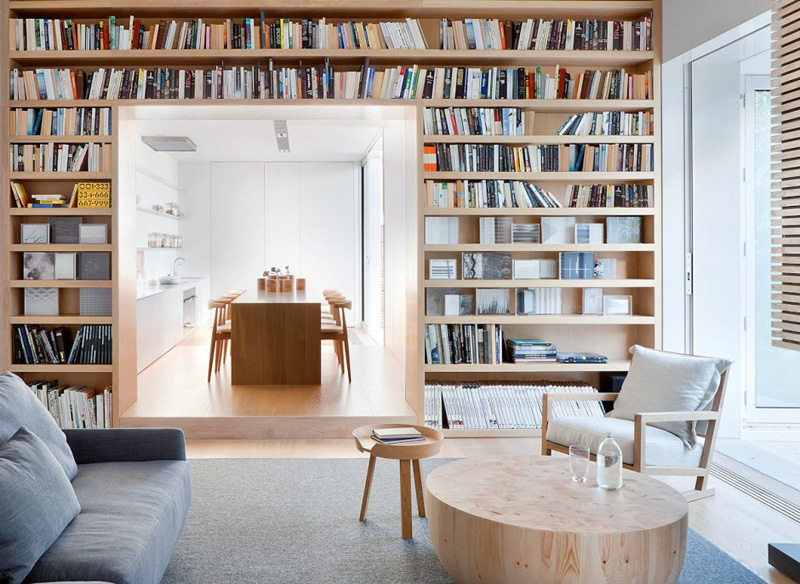 9 Rooms With Floor To Ceiling Shelves To Inspire You