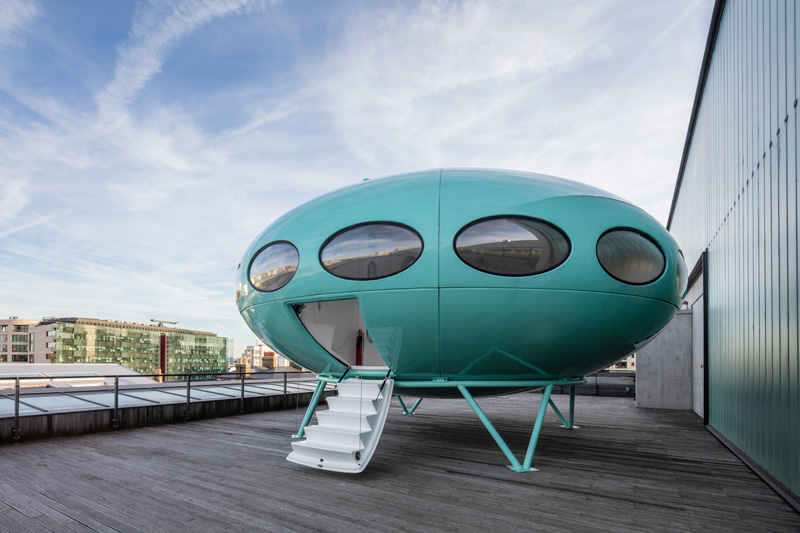 The Futuro House at Central Saint Martins