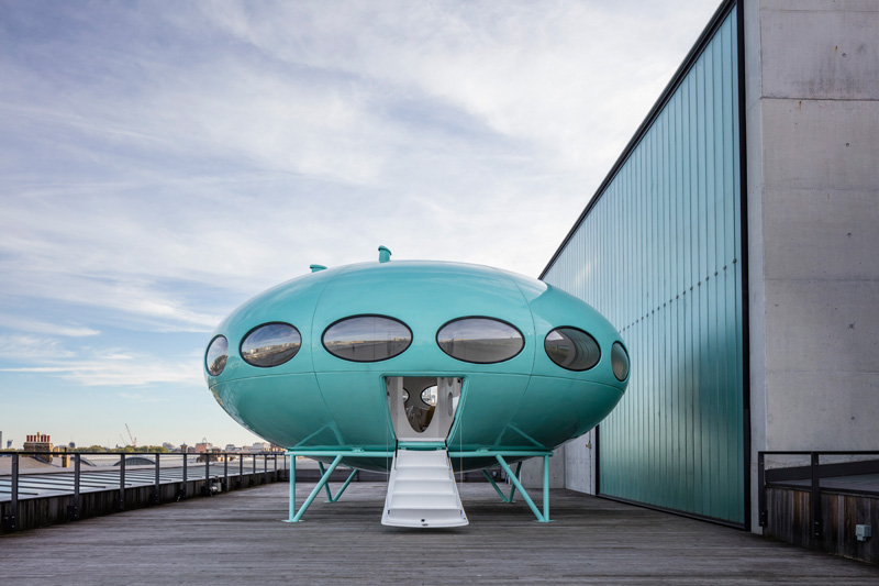 The Futuro House at Central Saint Martins